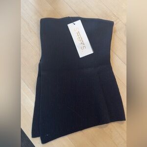 SNDYS black Ribbed Tube Top